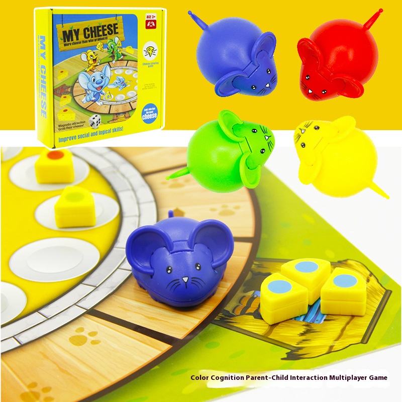 Party Games Multiplayer - Fare peynir çocuk tahta oyunları oyuncaklar