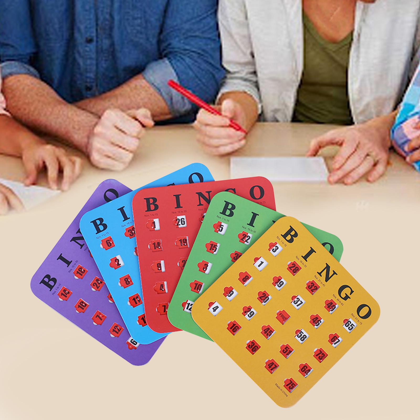 Party Games Large Groups - 5 Parça Bingo Oyun Kartları Büyük