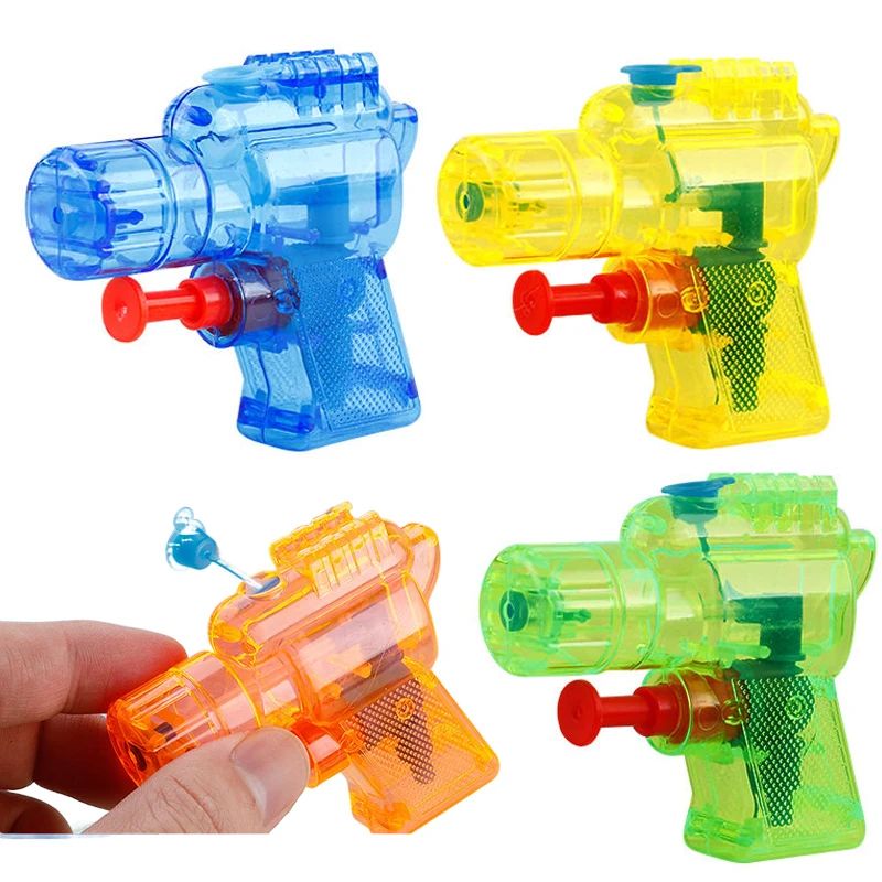 Party Games Popular - 5/10 adet Mini püskürtme tabancası şeffaf