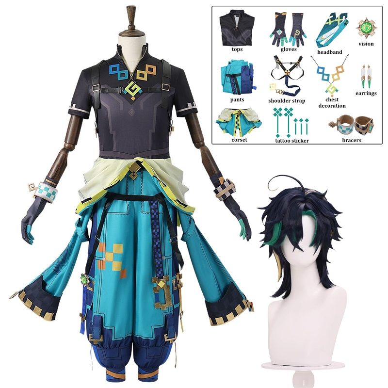 Party Games Kit - Kinich Cosplay Genshin Etki Cosplay Kostüm