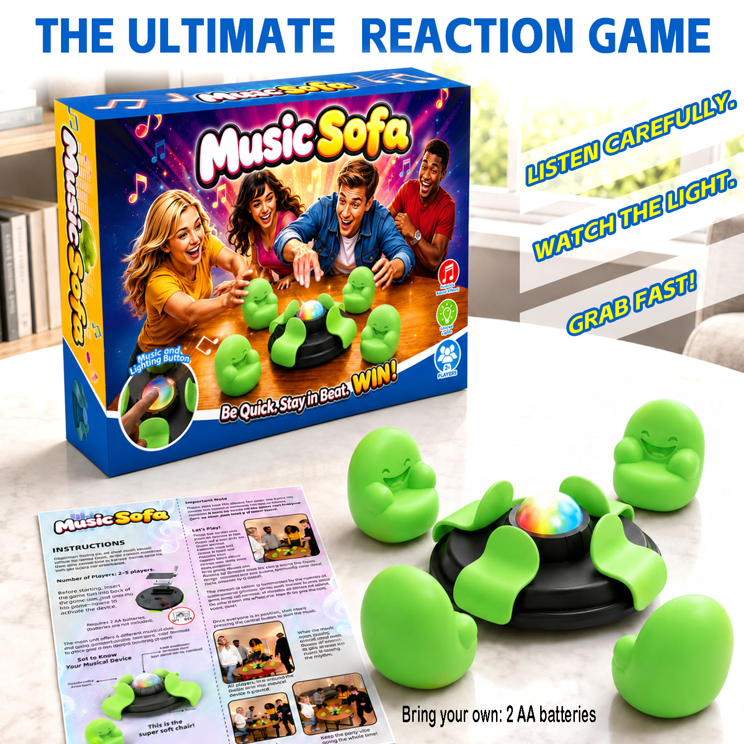 Quick Games Party - Çocuklar İçin Müzikli Sandalye Tutma Oyunu