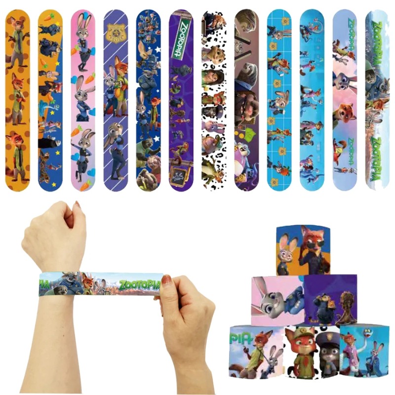 Zootopia Party Games - 52TOYS 12/24/36/48 adet tokat bilezik Zootopia