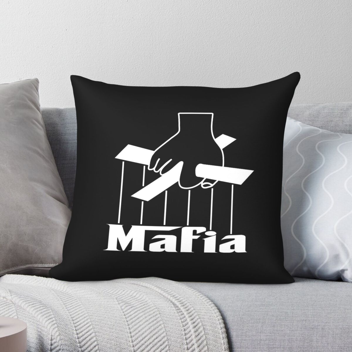 Party Games Mafia - Mafya Parti Oyunu Kare Yastık Kılıfı