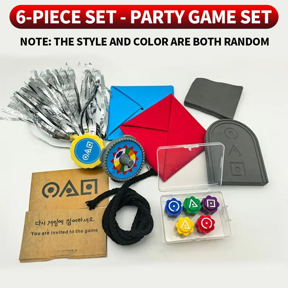 Party Games Multiplayer - 6 parçalı set - nostaljik geleneksel