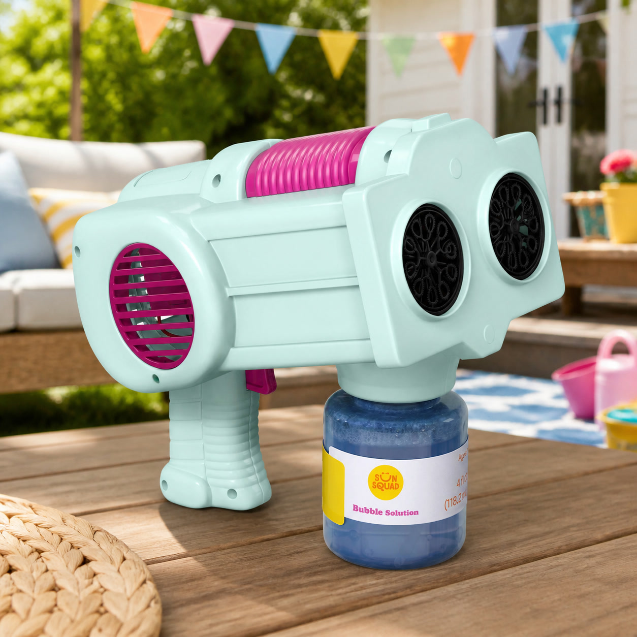 Party Games Easy Kids - Çift Baloncuk Üreten Oyuncak, Kolay Tutuşlu