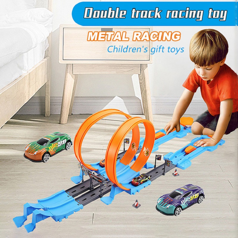Hot Wheels Car Track Sets - Sıcak Dublör Hız Çift Araba Tekerlekleri