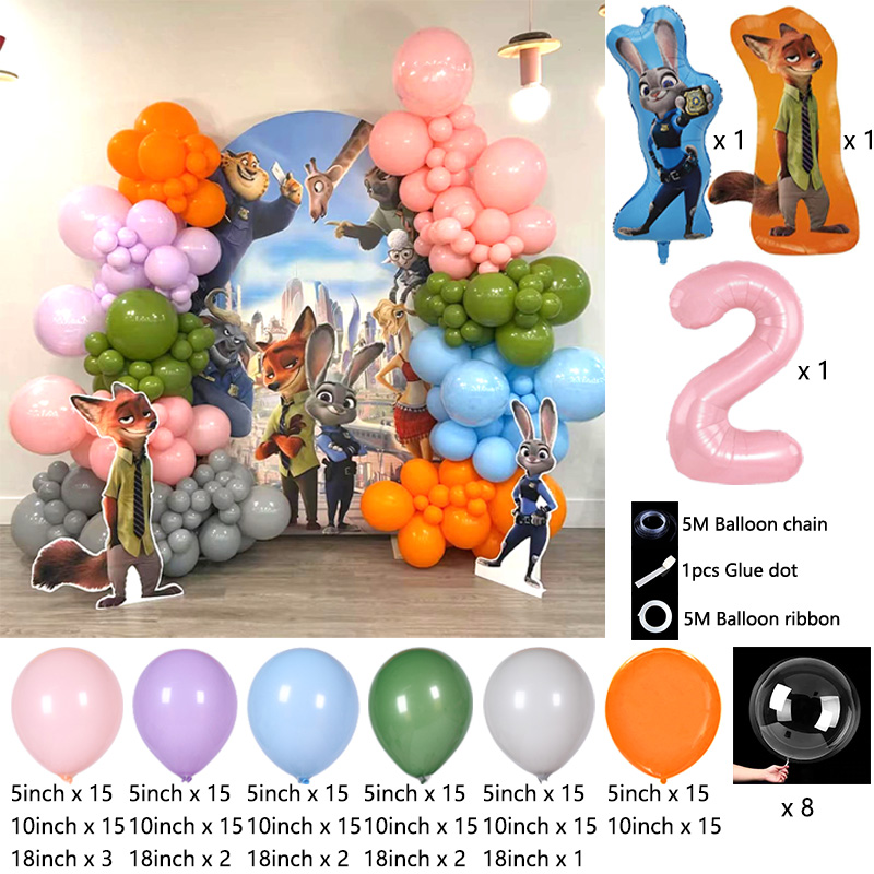 Zootopia Temalı Balon Zinciri  - Zootopia Party Games incelemesi ve fiyatı