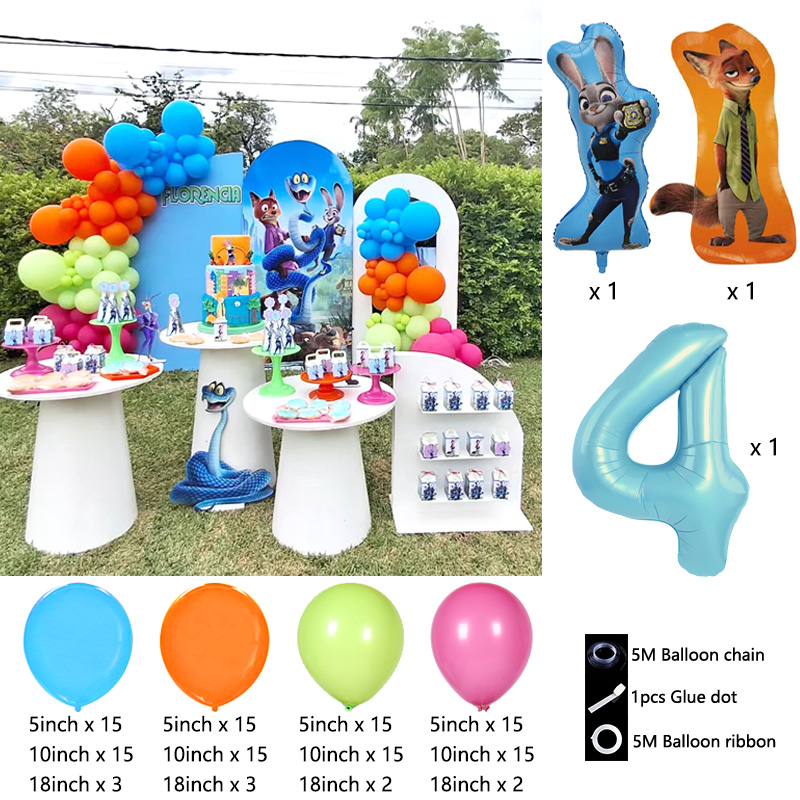 Zootopia Temalı Balon Zinciri  - Zootopia Party Games incelemesi ve fiyatı