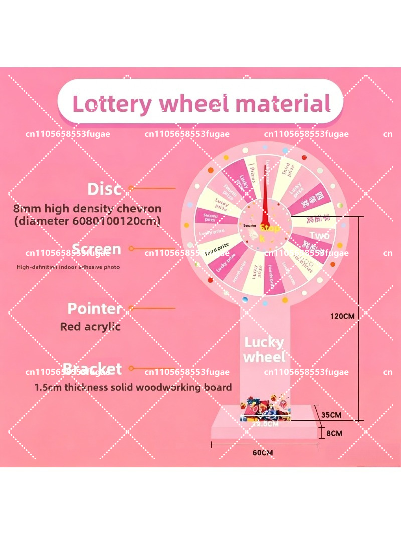 Ahşap Çerçeveli Pembe Şans Çar - Party Games Spin The Wheel incelemesi ve fiyatı